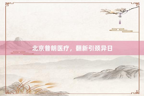 北京普朗医疗，翻新引颈异日